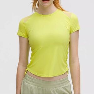 NWT Lululemon Sculpt Cinched Short Sleeve Top Size 4